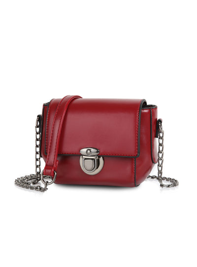 Solid Chains Hasp Mini Flap Hotsale Ladies Evening Bag