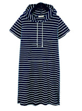 Striped Blouse Dresses Casual Work Office Dress