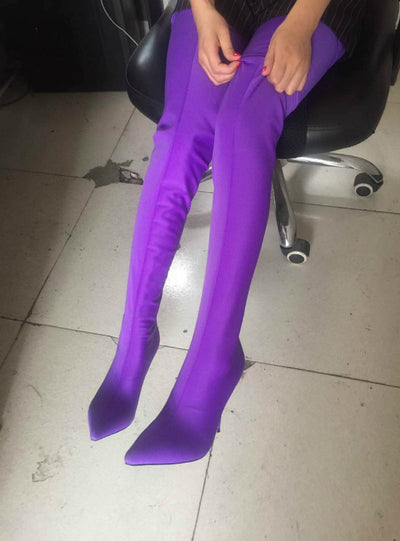 Elastic Over The Knee Sky Slim High Heels