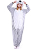 Grey Koala Flannel Onesies Animal Pajamas 