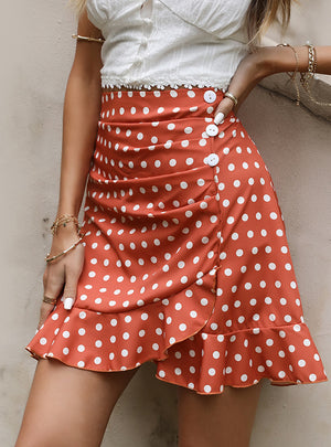 Women Point Pleated Skirt