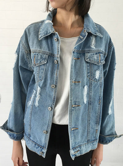 Coat Denim Jacket Women Winter Denim Jacket 