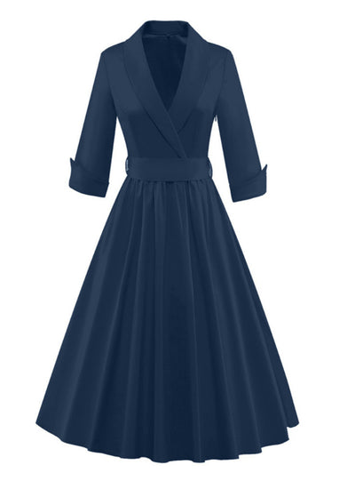 Rockabilly Party Ball Prom Gown Pinup Notched 