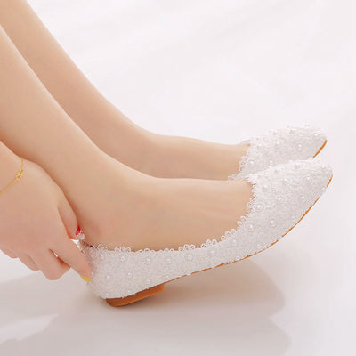 Lace Flat Shoes Shallow Shoes For Pregnant Women