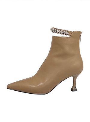 Pointed Stiletto Heels Spud Bare Boots