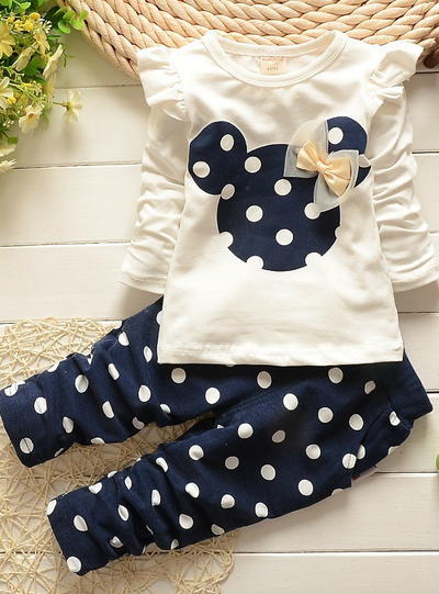 Baby Clothing Sets Cartoon Printing Sweatshirts Pants 