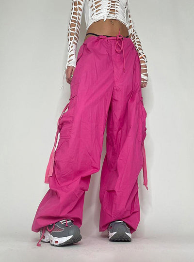 Pink Ribbon Wide Leg Bundle Pants