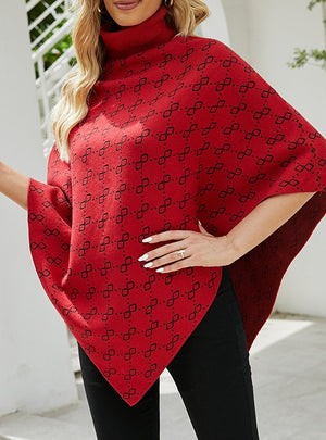 Collar Sweater Cape Shawl Coat