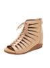 Wedge-heel Hollow Fish Mouth Sandal