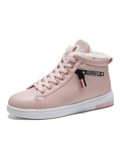 Winter Boots Women Ankle Boots Warm PU Plush