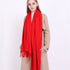 Cashmere Like Scarf Double-Sided Shawl Warm Knitting
