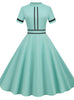 Women Retro Short Sleeve Dress