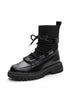 Strapped Motorcycle Boots Thick-soled Booties