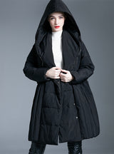 Long Thick Two-wearing Hooded Coat
