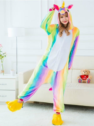 Animal Stitch Unicorn Rainbow Unicorn Sleepwear Onesie