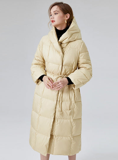White Duck Down Loose Winter Warm Coat