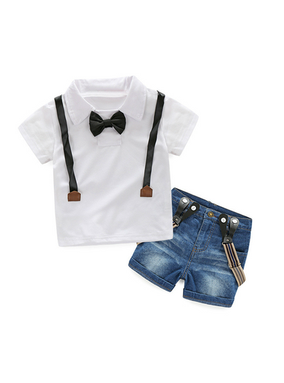Boys Clothing Sets Shirt + Jeans 2pcs Boys Suits 