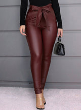 Fashion Cute PU Leather Pants