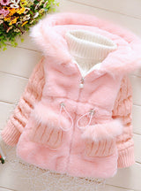 Baby Girls Winter Autumn Cotton Warm Cotton Jacket Coat