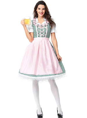 German Beer Long Maid Costumes Halloween Cosplay