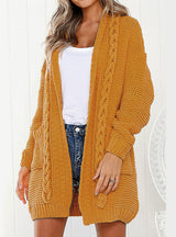 Wind Twisted Sweater Cardigan Knit Loose Coat