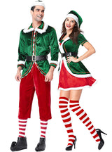 Christmas Lovers Dress Green Christmas Elves