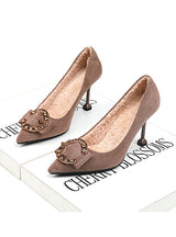 Pointed-toe Rhinestone Shallow Women's Shoes