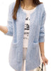 Women Long Sleeve Knitted Cardigan Female Tricot 