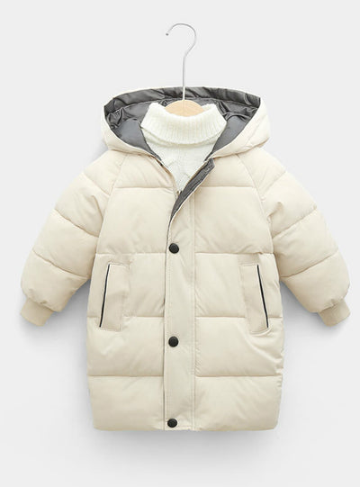 Children's Down Coat Winter Teenage Girls Cotton-padded