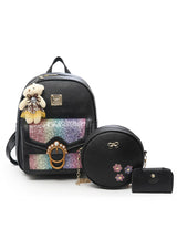 3Pcs Bag Sets Female Bagpack High Quality Leather 