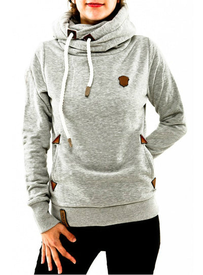 Hoodies Female Warm Hooded Sweatshirt Long Sleeve 