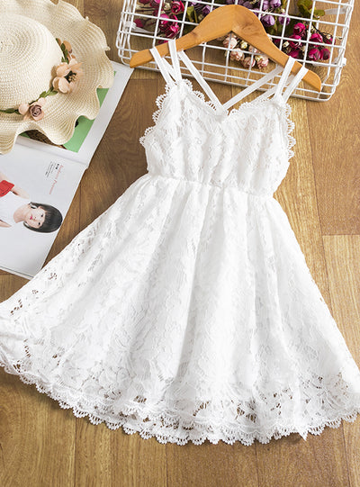 Fancy Flower Lace Toddler Princess Dress
