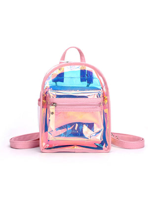 Transparent Laser Jelly Small Backpack