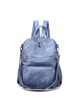 Zipper Bucket Three-dimensional Bag Backpack