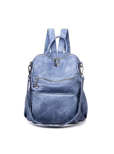 Zipper Bucket Three-dimensional Bag Backpack