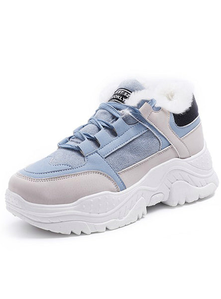 Winter Warm Platform Woman Snow Boots Plush