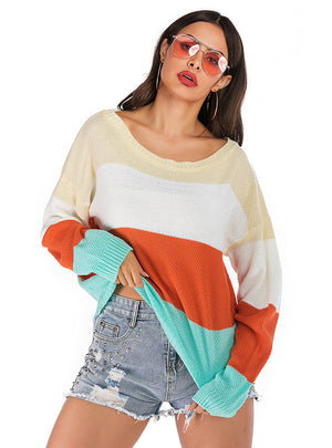 Loose Round Neck Long Sleeve Sweater