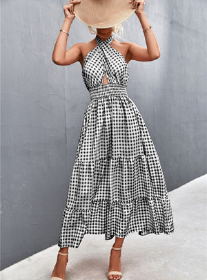 Sexy Halter Neck Strap Dress