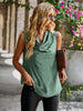 Fashion Sleeveless Top Scarf Collar