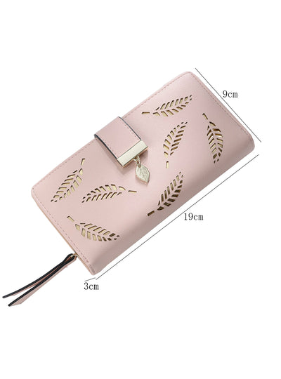 Women Wallet Leather Card Coin Holder Money Clip 