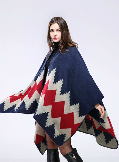Thickened And Lengthened Cape Shawl Scarf