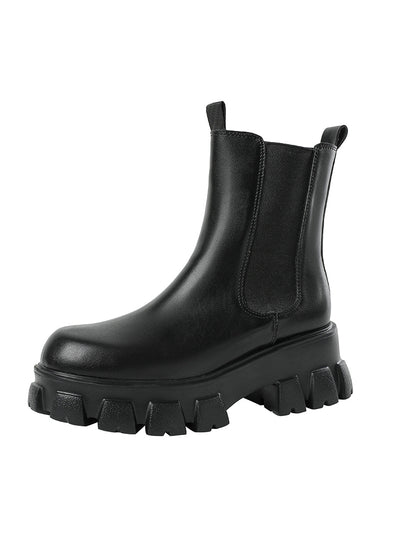 Thick-soled Heel Chelsea Booties