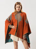 Shawl Dual-purpose Warm Double Cashmere Flower Cape