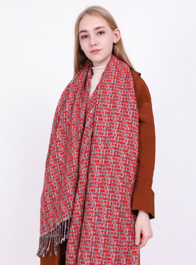 Cashmere Like Warm Shawl Dual-Purpose Scarf