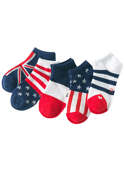 5pairs / lot 2018 Spring Flag Pattern