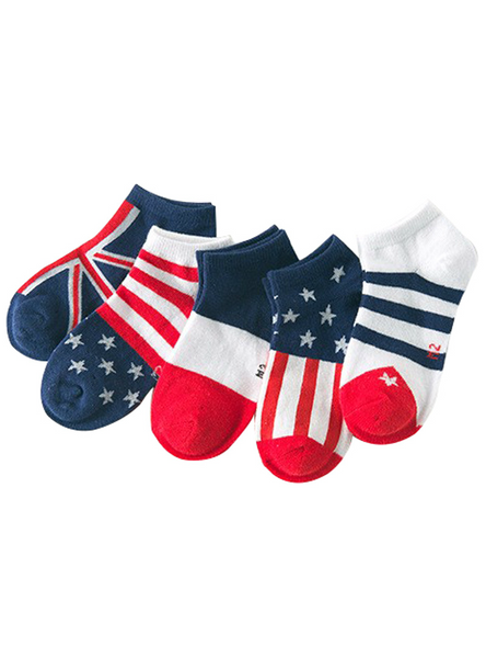 5pairs / lot 2018 Spring Flag Pattern