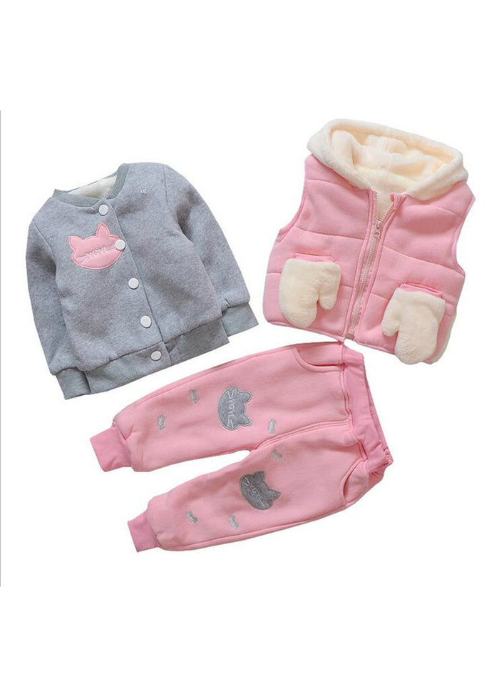 Girl 3Pcs Set Clothing Suit Baby Girl Clothing Sets