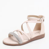 Women Drill Roman Flat Sandal