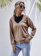 Women Two Fake Pullovers Top