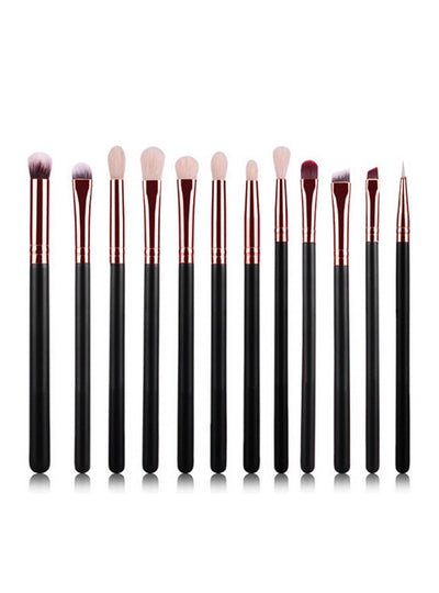 12Pcs Rose Gold Makeup Brushes Professional Eye Shadow